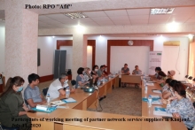 Working meeting of partner network service suppliers within the framework of the USAID project “TB prevention and care in prisons” in Khujand